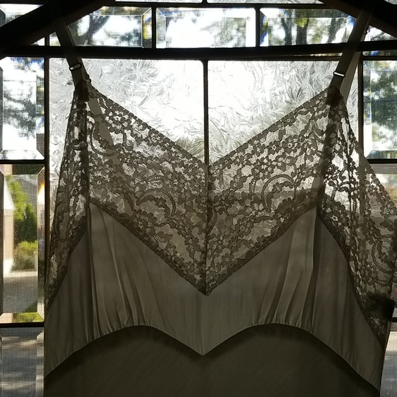 1940s Fischer Heavenly Lingerie Full Slip Negligee - Picture 1 of 6